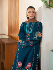 RajBari Parisa Premium Embroidered Lawn Unstitched 3Pc Suit D-06
