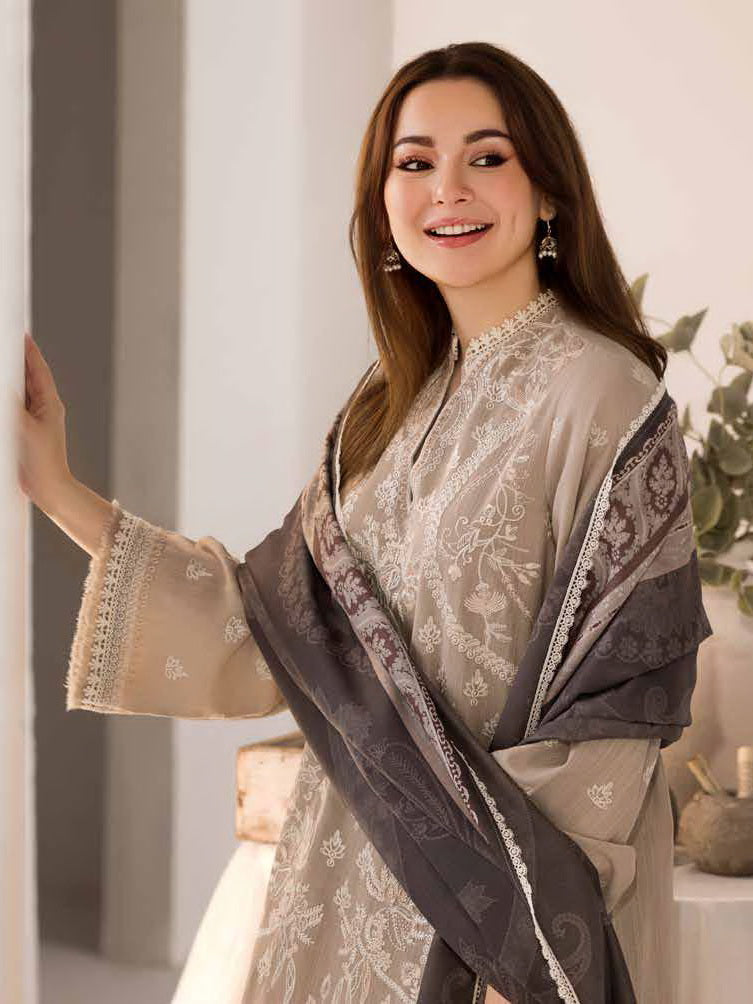 Sobia Nazir Embroidered Khaddar Unstitched 3Pc Suit WS24-4A