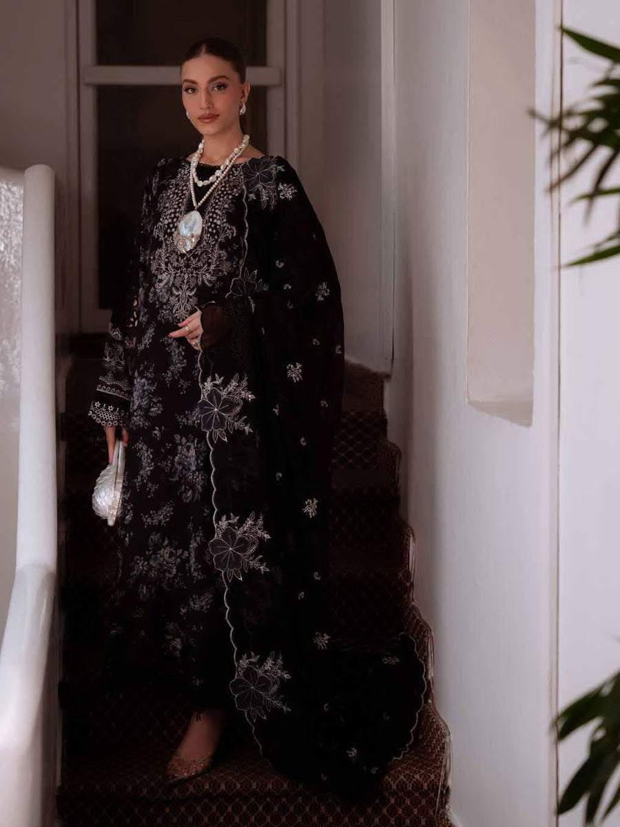 NUREH Maya Embroidered Swiss Lawn Unstitched 3Pc Suit NS-164