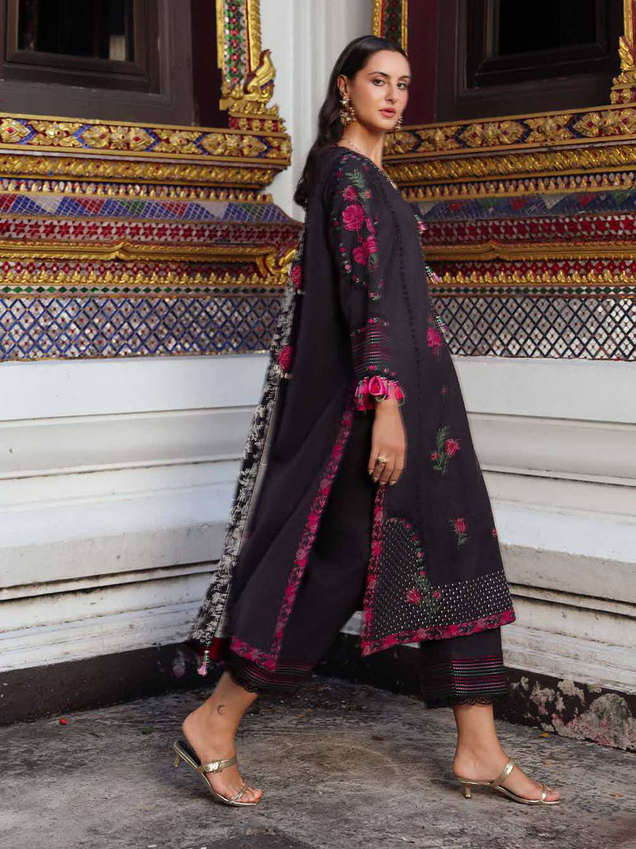 Charizma Poshima Embroidered Leather Unstitched 3Pc Suit PSW5-05