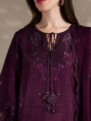 Nureh The Silk Embroidered Premium Silk Unstitched 3Pc Suit S-36