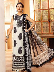 Maria.B M.Basics Embroidered Lawn Unstitched 3Pc Suit MB-CUS25-911B