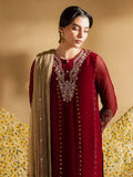 Nureh Mukeshkari Embroidered Mukesh Chiffon Unstitched 3Pc Suit MK-16