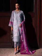 Nureh Glam Girl Embroidered Lawn Unstitched 3Pc Suit GL-17