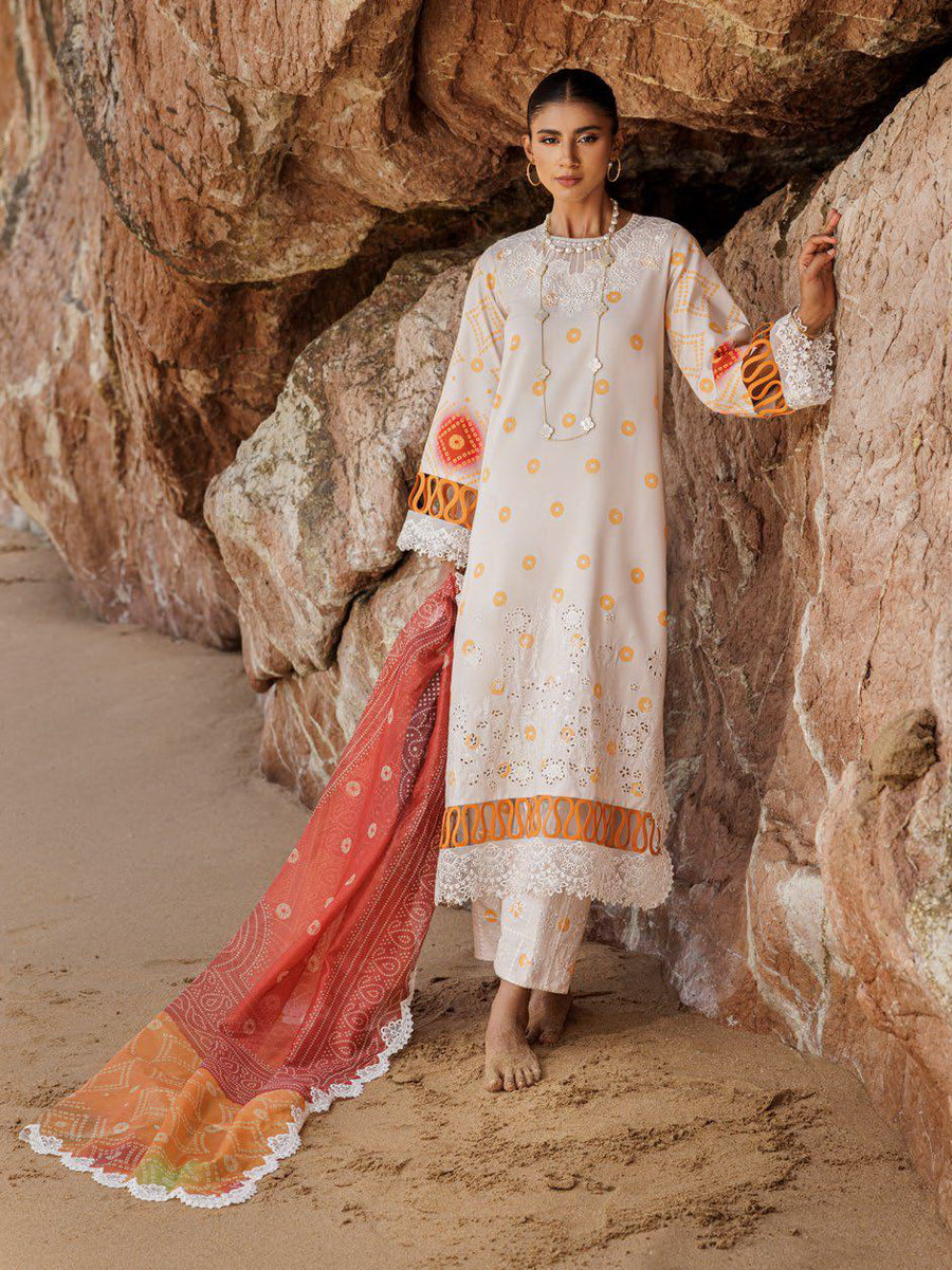 Charizma Sheen Embroidered Lawn Unstitched 3Pc Suit SH5-07