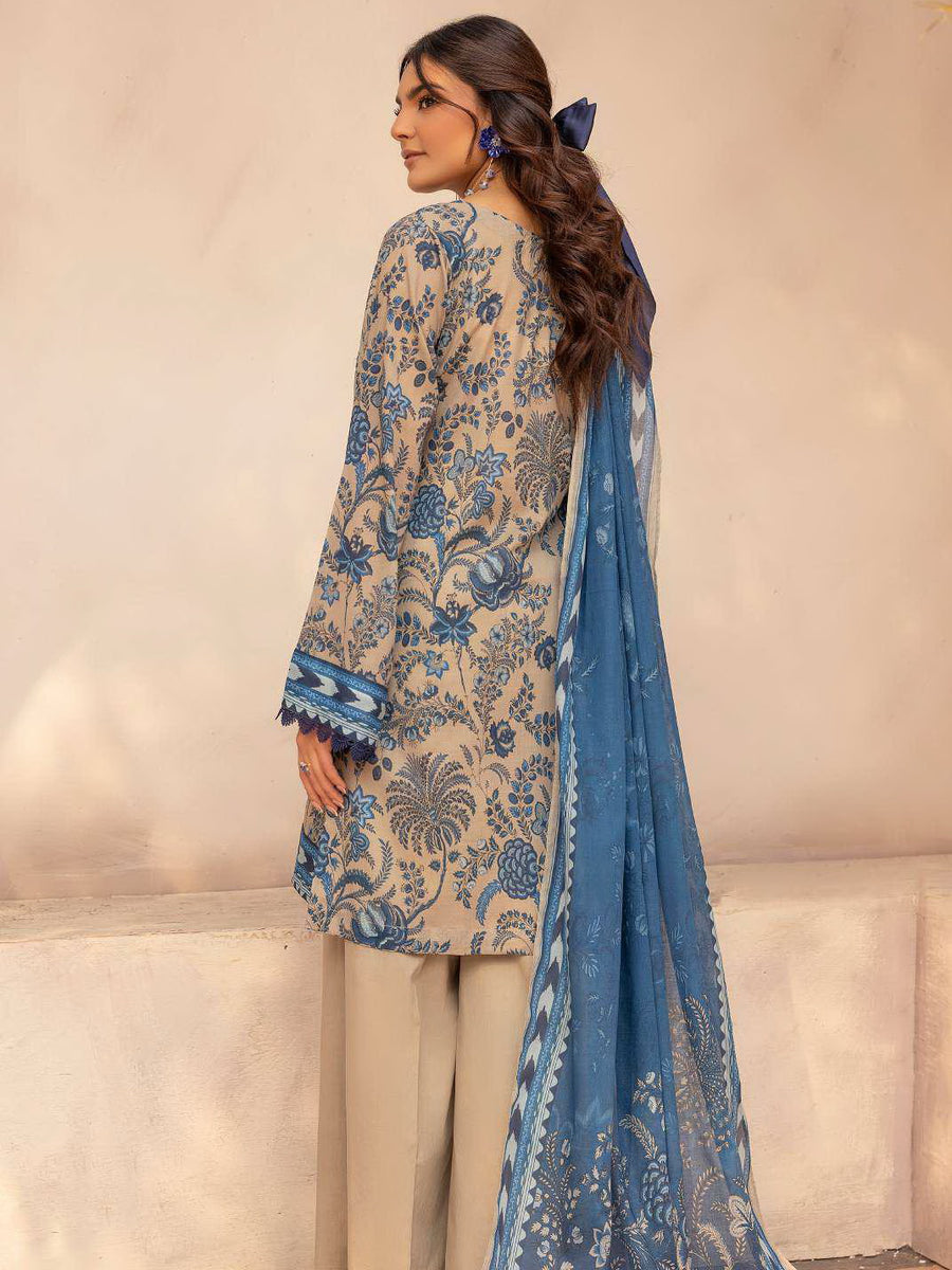 Motifz Rang Vol-02 Digital Printed Lawn Unstitched 3Pc Suit 5449-Raha
