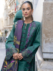 Meet Me In Istanbul by Rang Rasiya Unstitched Khaddar 3Pc Suit - FOREST