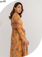 Motifz Zohra Digital Printed Lawn Unstitched 3Pc Suit D-01
