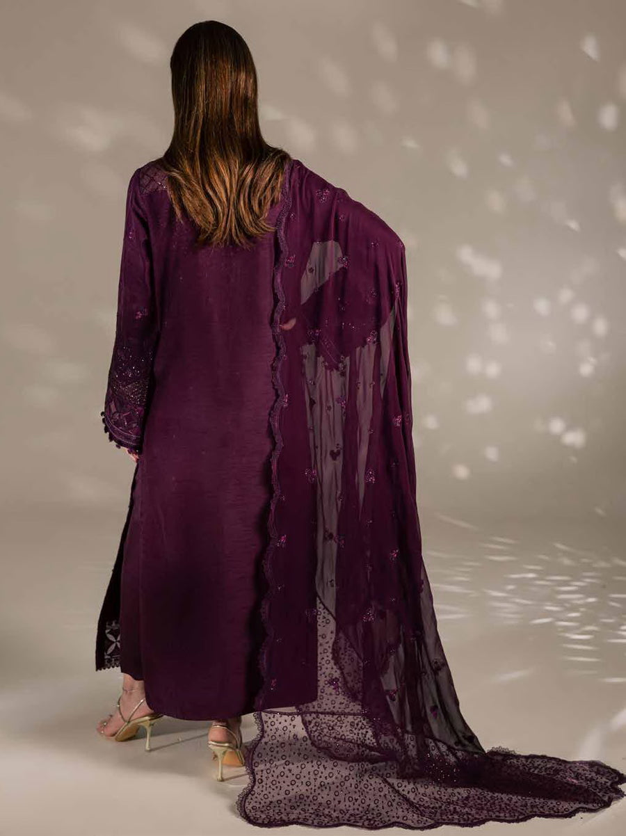 Nureh The Silk Embroidered Premium Silk Unstitched 3Pc Suit S-36