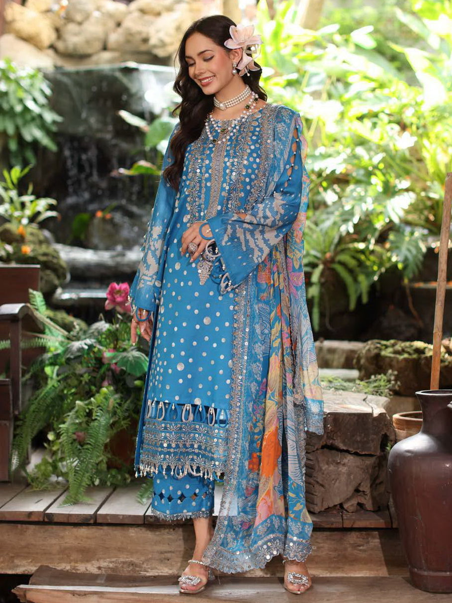 Charizma Aniq Vol-02 Embroidered Lawn Unstitched 3Pc Suit AN5-15