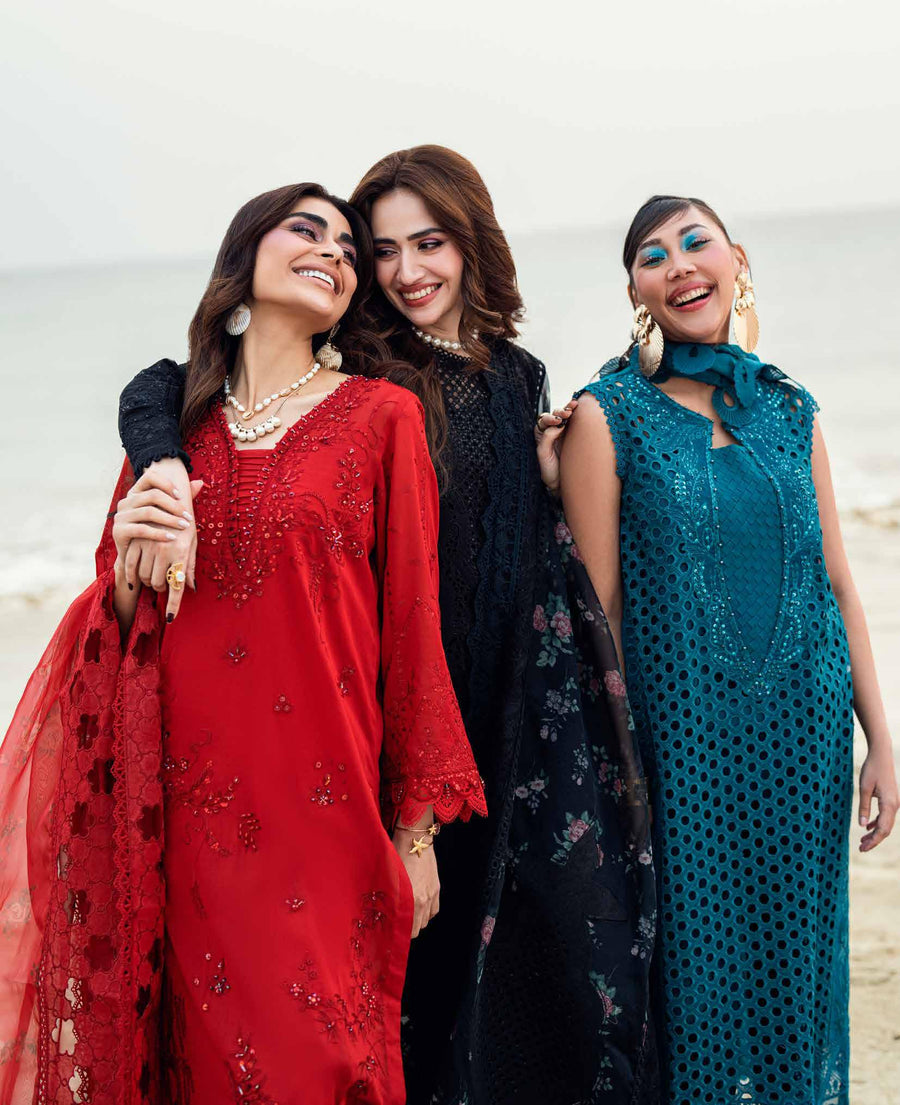NUREH Khuwab Embroidered Swiss Lawn Unstitched 3 Piece Suit NE-147
