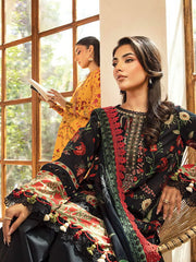 Maria.B M.Basics Embroidered Lawn Unstitched 3Pc Suit MB-CUS25-901A