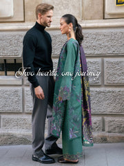 Meet Me In Istanbul by Rang Rasiya Unstitched Khaddar 3Pc Suit - FOREST