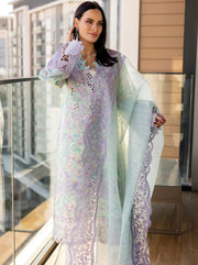 Rang Rasiya Carnation Embroidered Lawn Unstitched 3Pc Suit D-07 ISABELLA