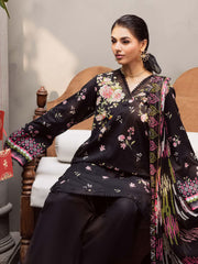 NUREH Signature Prints Unstitched Printed Lawn 3Pc Suit SP-162