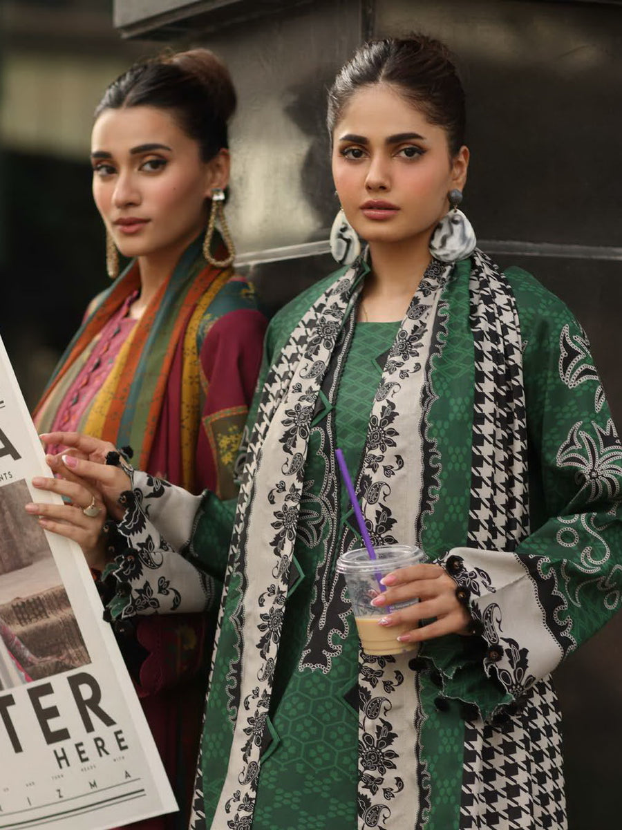 Charizma C-Print Vol-02 Printed Linen Unstitched 3Pc Suit CPW5-14