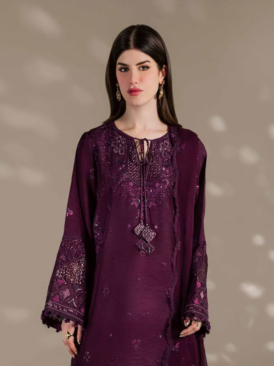 Nureh The Silk Embroidered Premium Silk Unstitched 3Pc Suit S-36