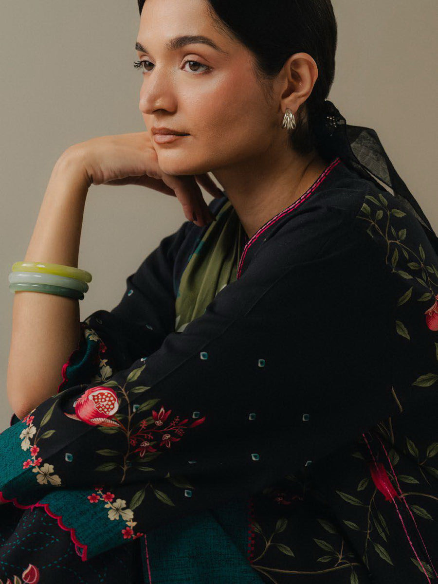 Coco by Zara Shahjahan Prints Vol-05 Unstitched Linen 3Pc Suit D-04A Sienna Field