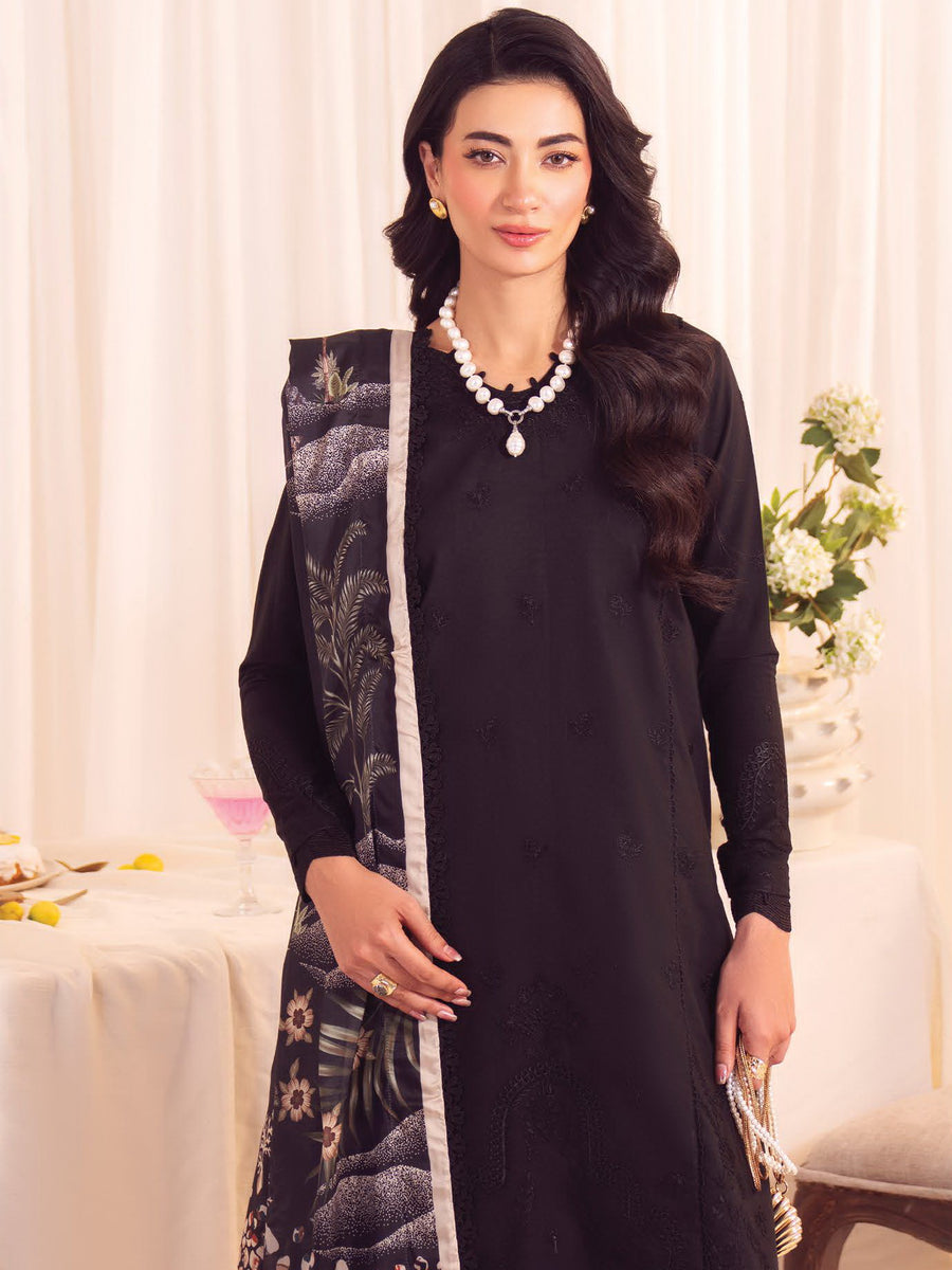 Faiza Faisal Celine Unstitched Lawn 3Pc Suit FNF-SS25-0410 GRETA