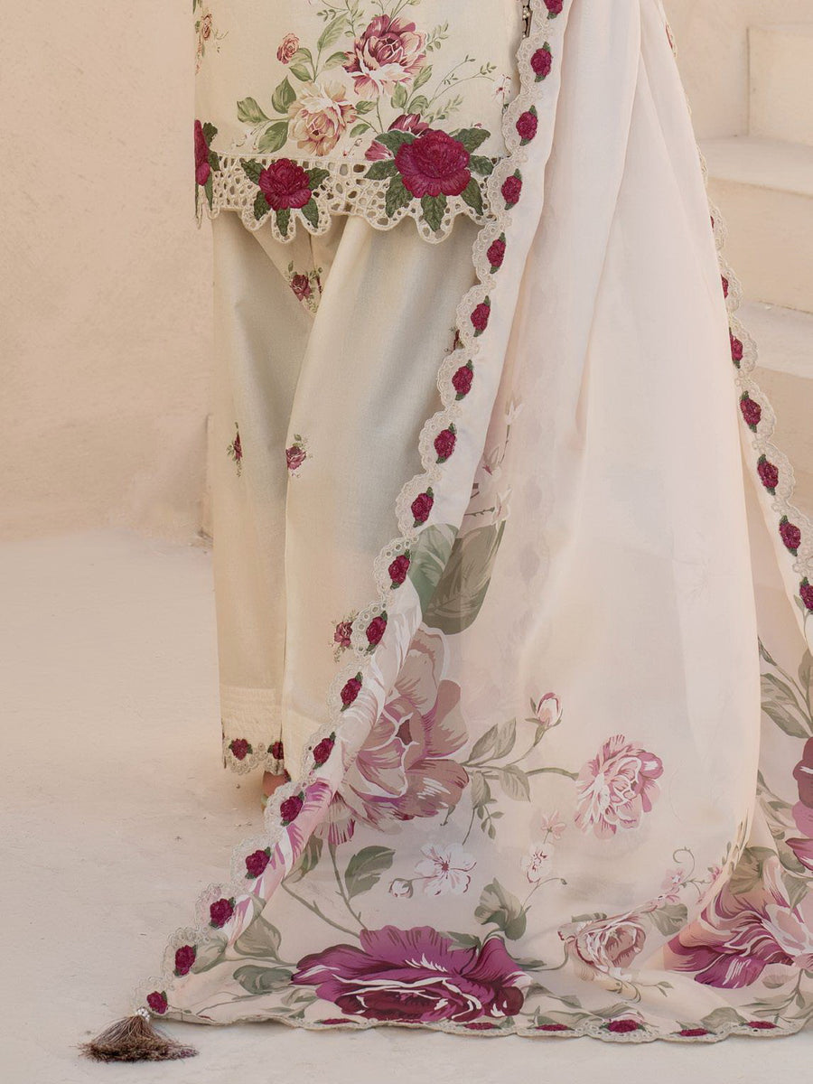 Iznik Eid Festive Embroidered Luxury Lawn Unstitched 3Pc Suit EFL-05