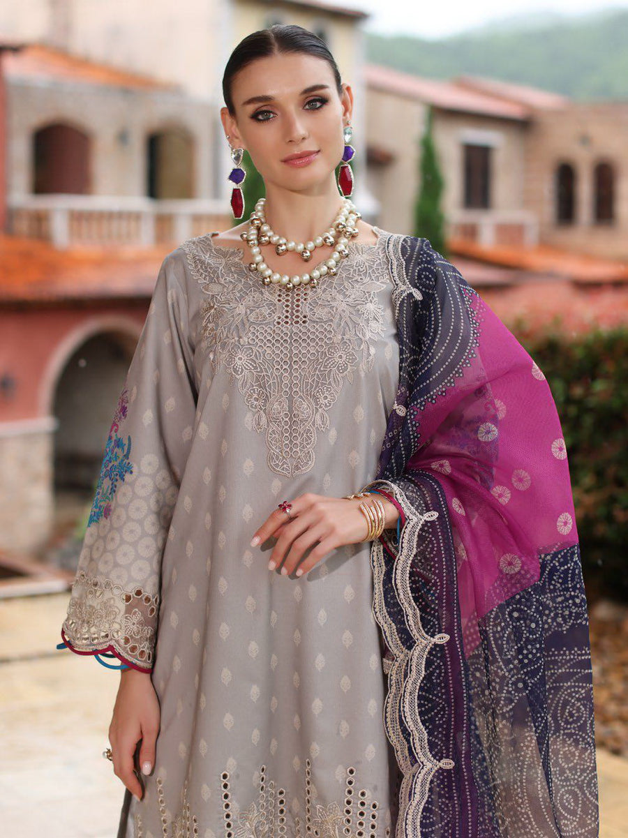 Charizma Sheen Embroidered Lawn Unstitched 3Pc Suit SH5-08