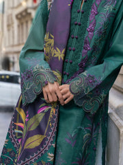 Meet Me In Istanbul by Rang Rasiya Unstitched Khaddar 3Pc Suit - FOREST