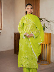 RajBari Parisa Premium Embroidered Lawn Unstitched 3Pc Suit D-07