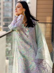 Rang Rasiya Carnation Embroidered Lawn Unstitched 3Pc Suit D-07 ISABELLA