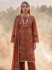 Al Zohaib Colors Printed Linen Unstitched 3Pc Suit D-03