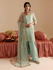 Nureh Mukeshkari Embroidered Chiffon Unstitched 3Pc Suit MK-11