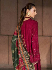 NUREH Maya Embroidered Linen Unstitched 3Pc Suit NW-130