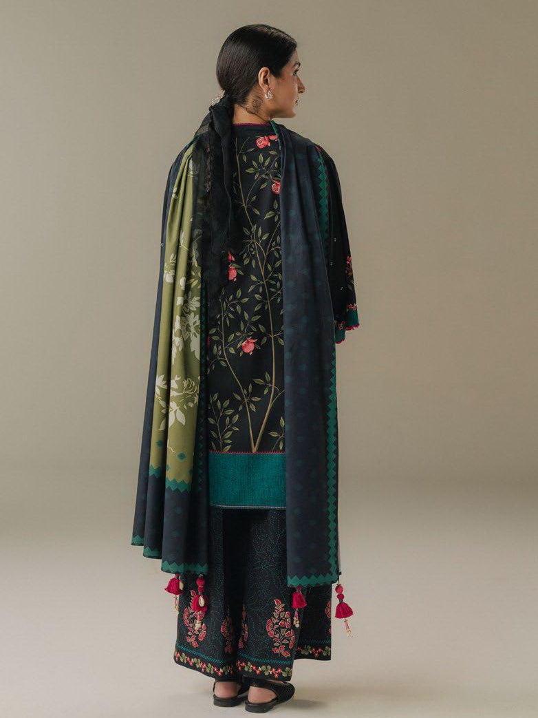 Coco by Zara Shahjahan Prints Vol-05 Unstitched Linen 3Pc Suit D-04A Sienna Field