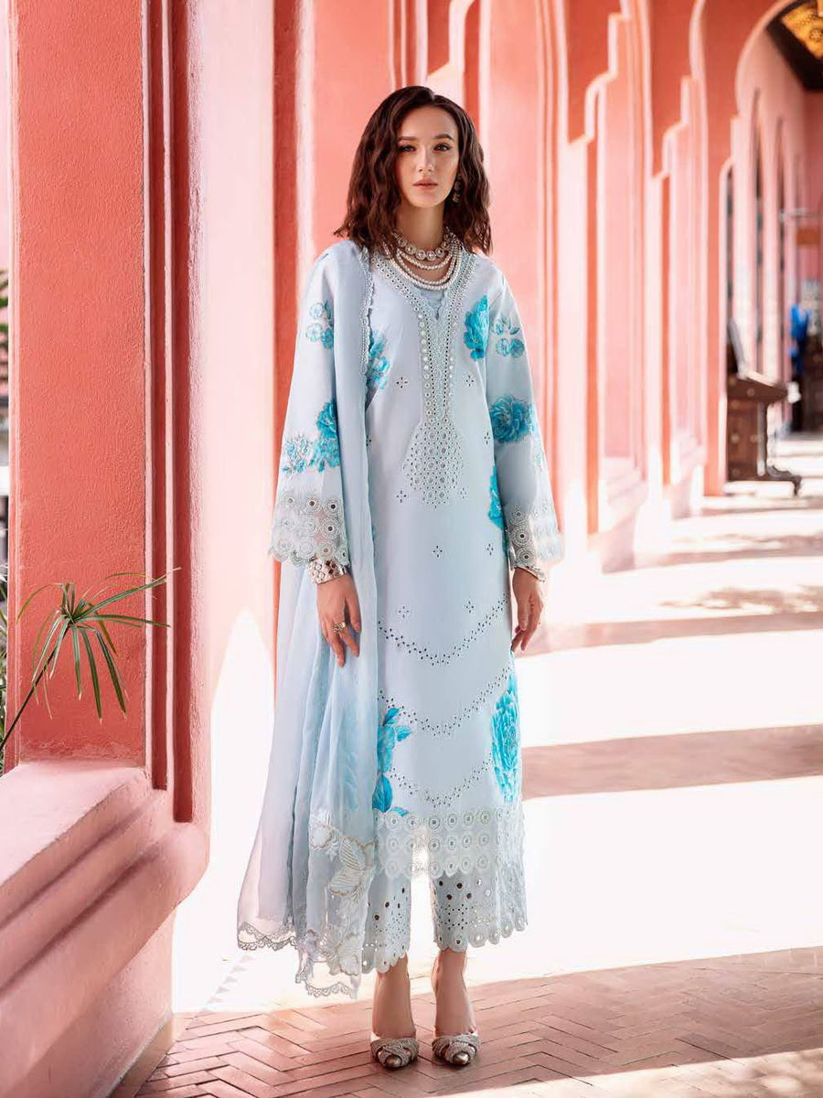 Charizma Reem Embroidered Lawn Unstitched 3Pc Suit RM5-05