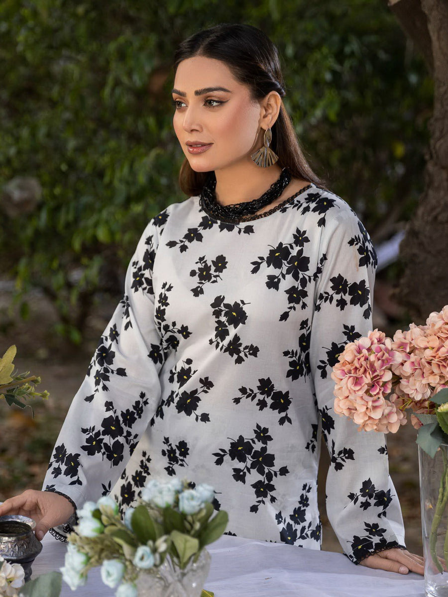 Motifz Classics Digital Printed Lawn Unstitched 2Pc Suit D-10