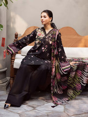 NUREH Signature Prints Unstitched Printed Lawn 3Pc Suit SP-162