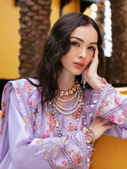 Charizma Reem Embroidered Lawn Unstitched 3Pc Suit RM5-01