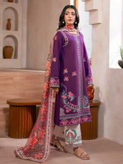 RajBari Parisa Premium Embroidered Lawn Unstitched 3Pc Suit D-13