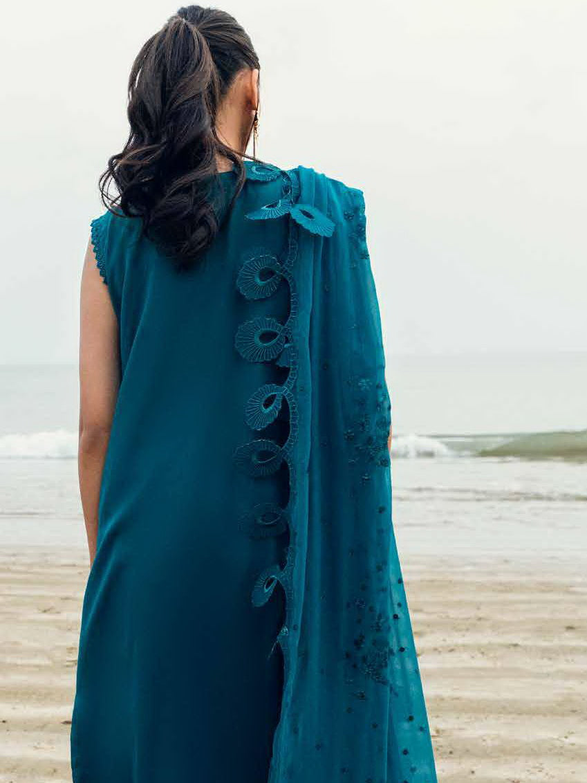 NUREH Khuwab Embroidered Swiss Lawn Unstitched 3 Piece Suit NE-148