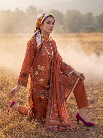 Al Zohaib Colors Printed Linen Unstitched 3Pc Suit D-03