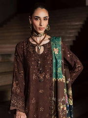 NUREH Maya Embroidered Linen Unstitched 3Pc Suit NW-131