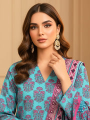Ittehad X Bin Ameer Premium Karandi Unstitched Printed 3Pc Suit D-05
