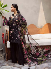 NUREH Signature Prints Unstitched Printed Lawn 3Pc Suit SP-162