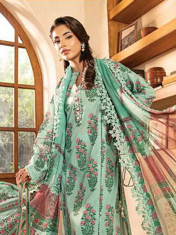 Maria.B M.Basics Embroidered Lawn Unstitched 3Pc Suit MB-CUS25-908B