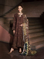 NUREH Maya Embroidered Linen Unstitched 3Pc Suit NW-131