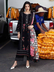 Charizma Poshima Embroidered Leather Unstitched 3Pc Suit PSW5-07