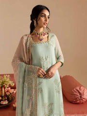 Nureh Mukeshkari Embroidered Chiffon Unstitched 3Pc Suit MK-11