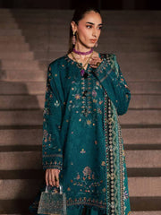 NUREH Maya Embroidered Linen Unstitched 3Pc Suit NW-126