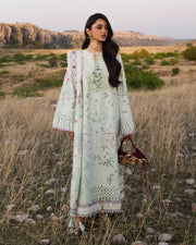 Suffuse by Sana Yasir Eid Lawn Unstitched Embroidered 3Pc Suit - SEROLI