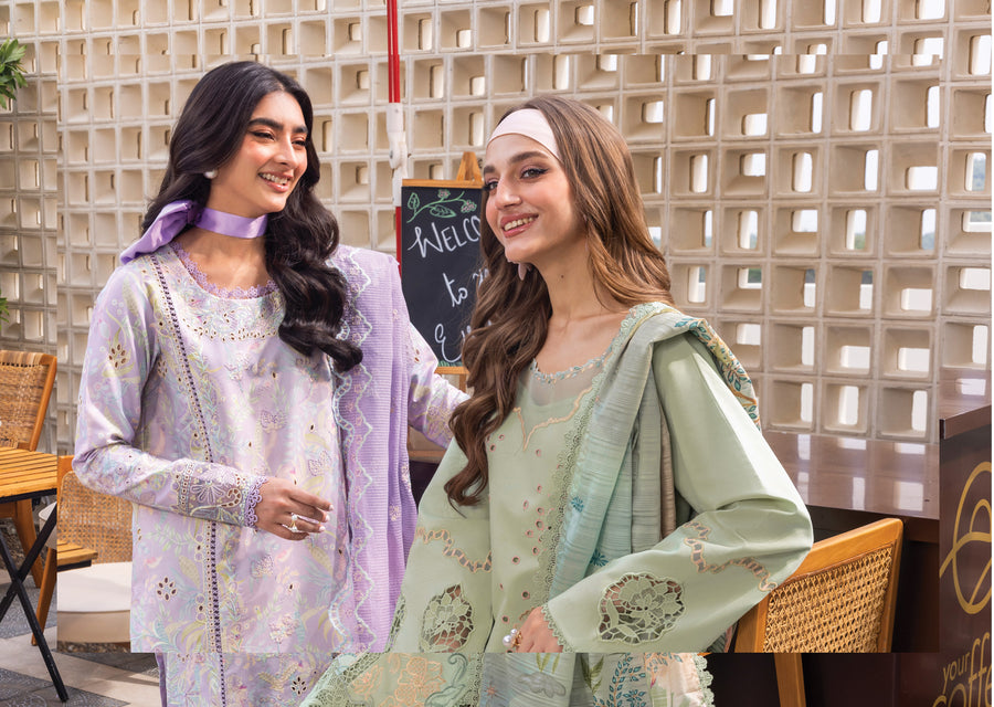 Rang Rasiya Carnation Embroidered Lawn Unstitched 3Pc Suit D-02 AREHA