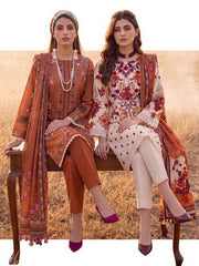 Al Zohaib Colors Printed Linen Unstitched 3Pc Suit D-03